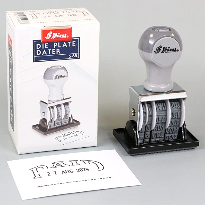SHINY DIE PLATE DATER WITH PAID
