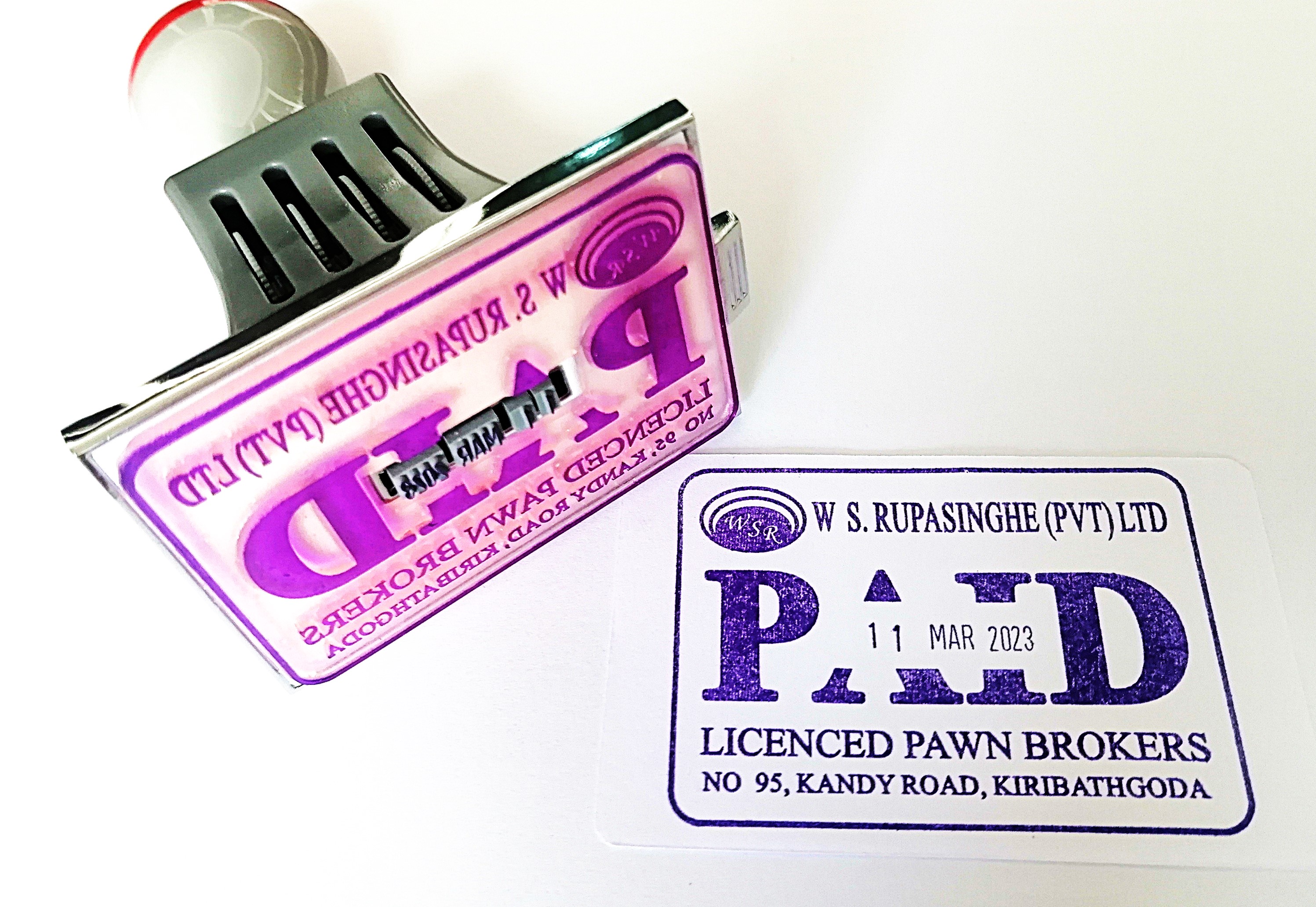 Custom PAID Rectangle or Round Dater Stamp