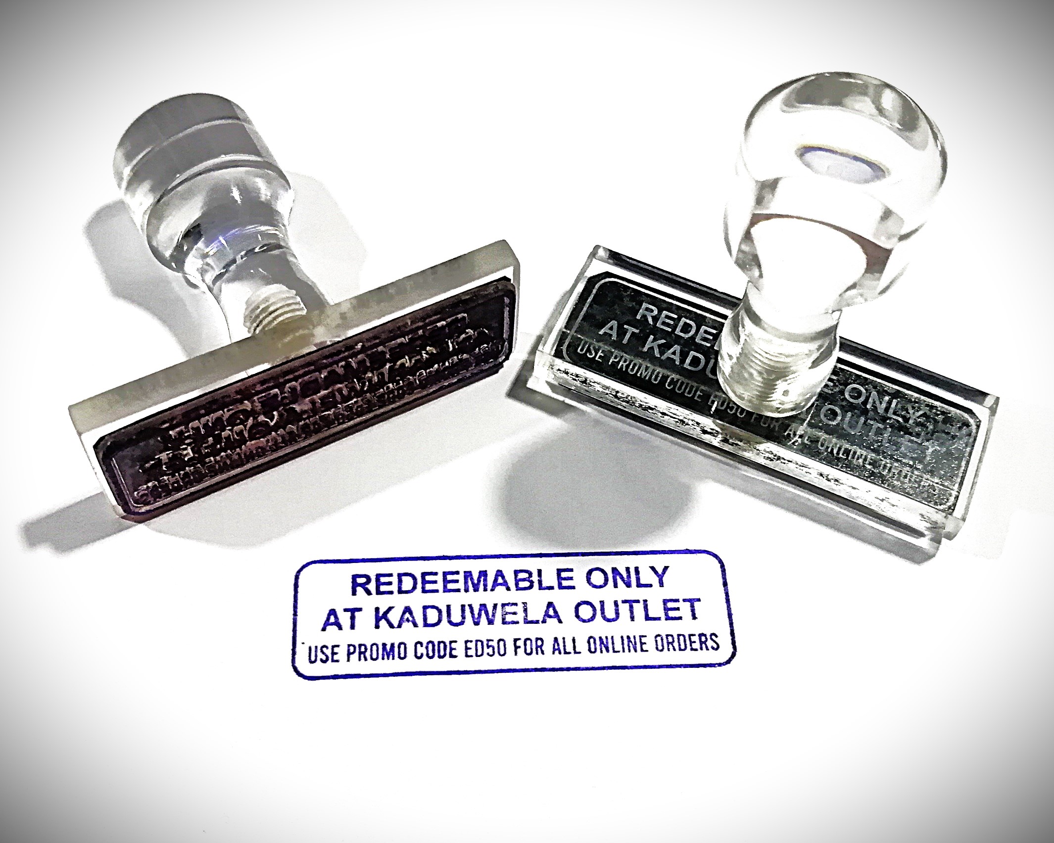 Custom Polymer Stamp with Personalized Art or Text.