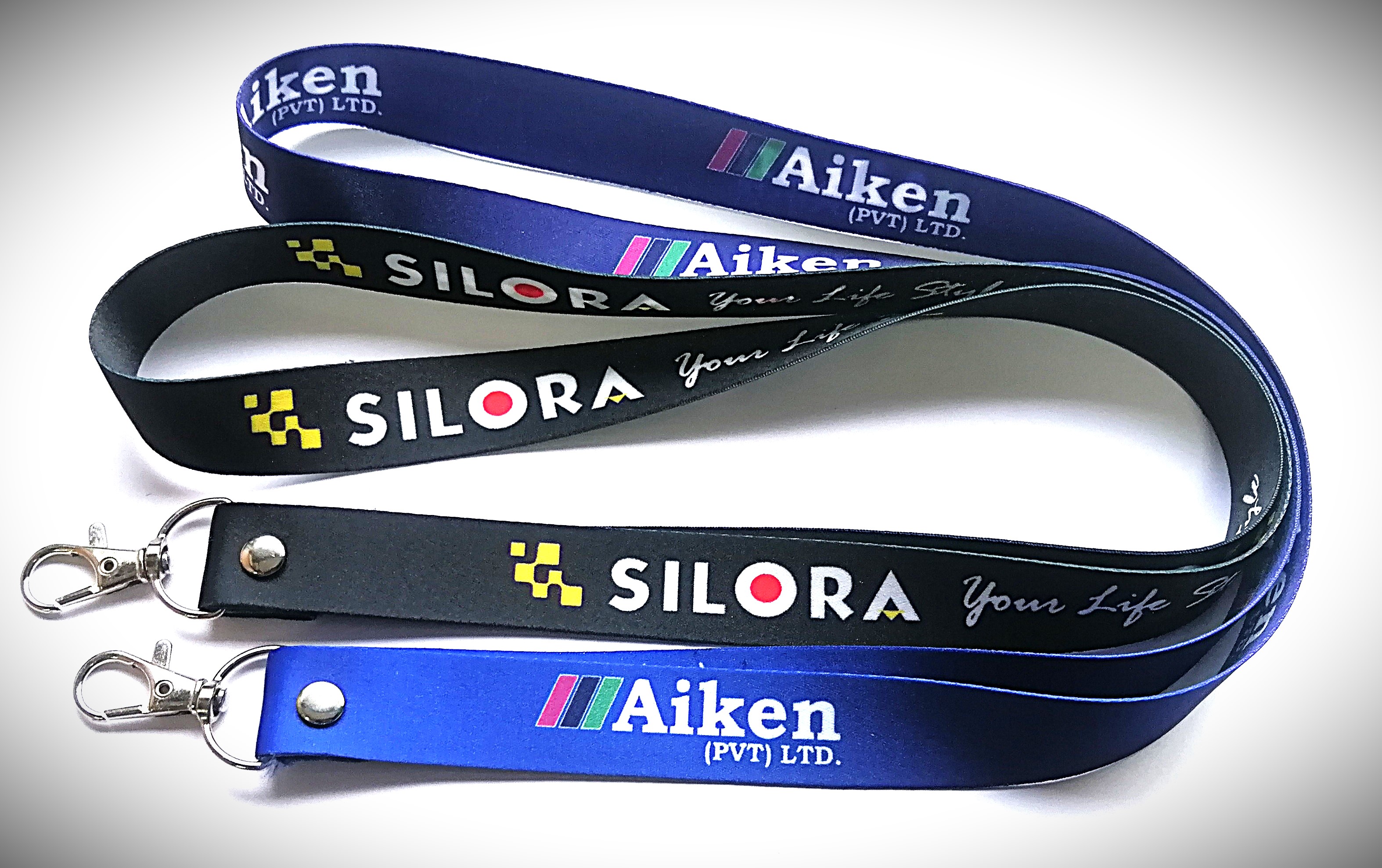 Neck straps for Company's (AIKEN - SILORA) Custom Lanyards