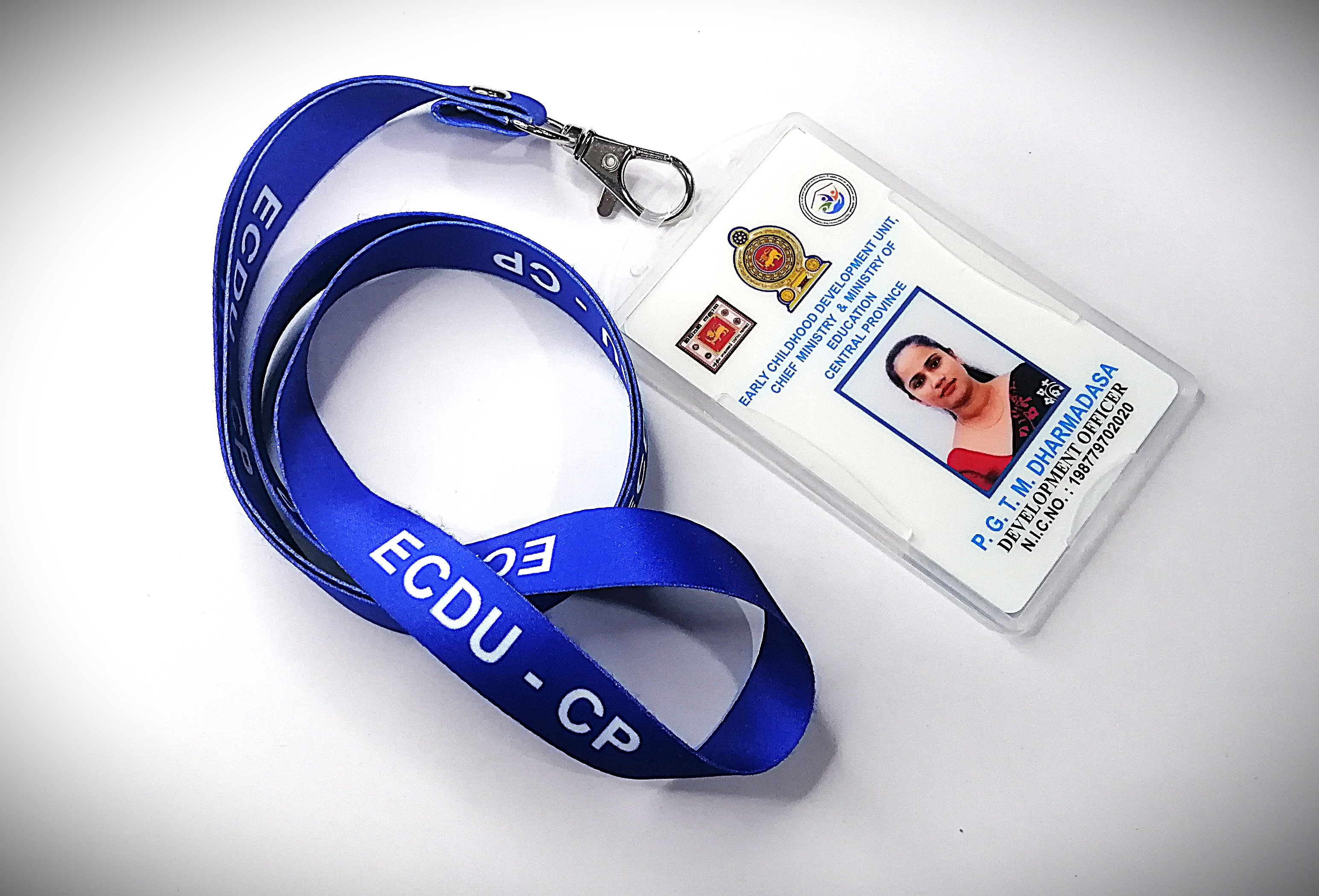 Custom Lanyard with Plastic ID Card - Design Your Own Design 